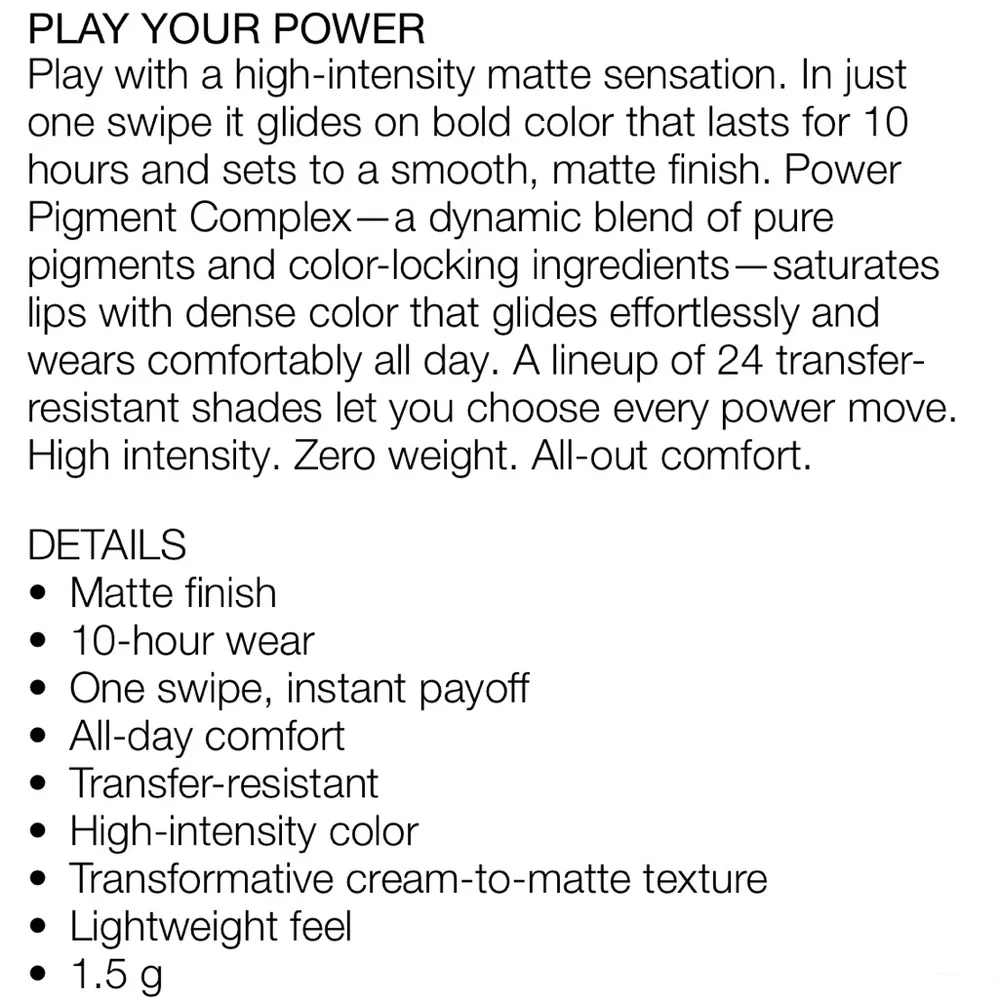 NARS Powermatte Lipstick Tease Me